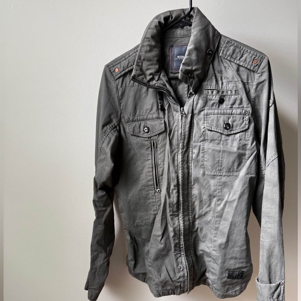 Gstar Overshirt olive green. Great for fall!!